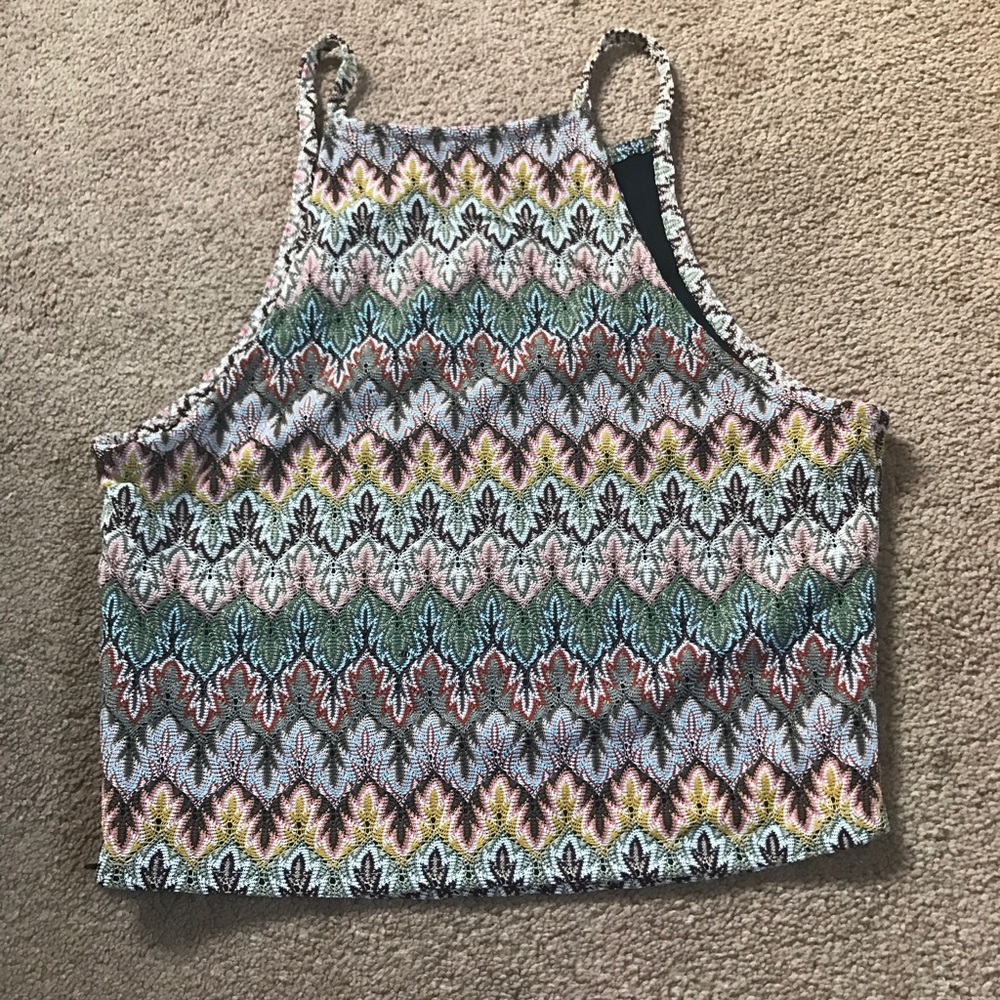 Patterned crop top - Picture 2 of 3